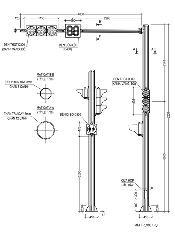 Cột Đèn Tín Hiệu Giao Thông